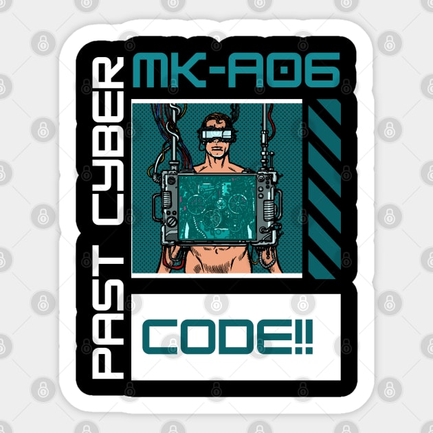 CYBERPUNK MK-A06 TURQUOISE Sticker by ACH PAINT